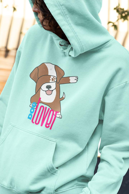Men's Dog Lover Hoodie Sweatshirt Mint by ZealforTee