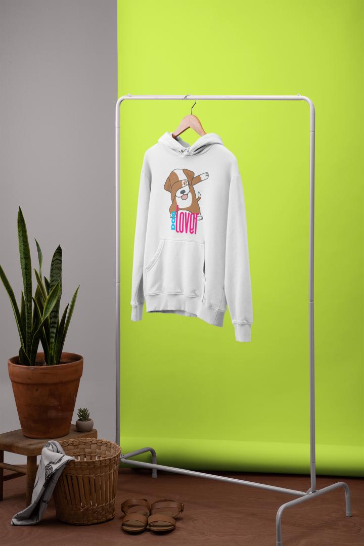 Men's Dog Lover Hoodie Sweatshirt Black by ZealforTee