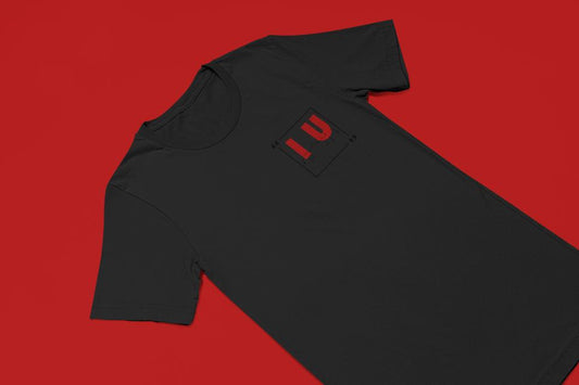 Women's I Love U Pocket Print T-shirt Black by ZealforTee