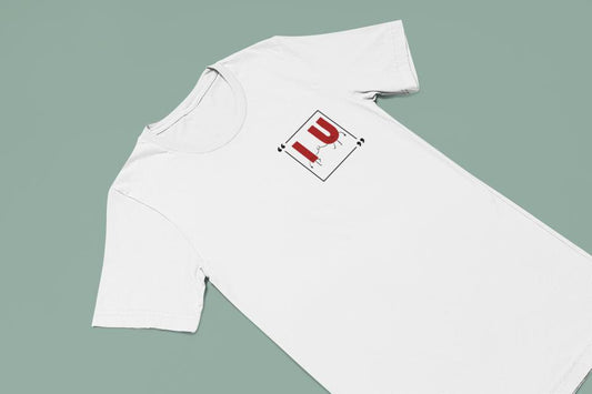 Women's I Love U Pocket Print T-shirt Black by ZealforTee