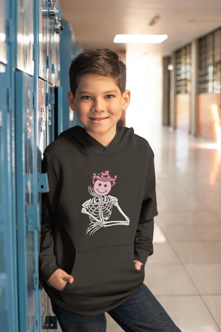 Boy's Body Frame Hoodie Sweatshirt Black by ZealforTee
