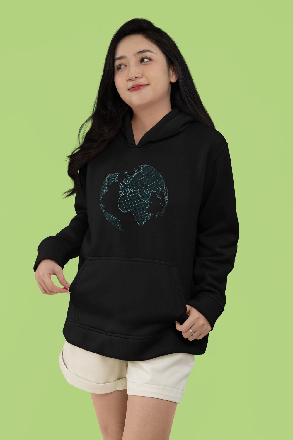 Women's Futuristic Tech Hoodies Royal Blue by ZealforTee