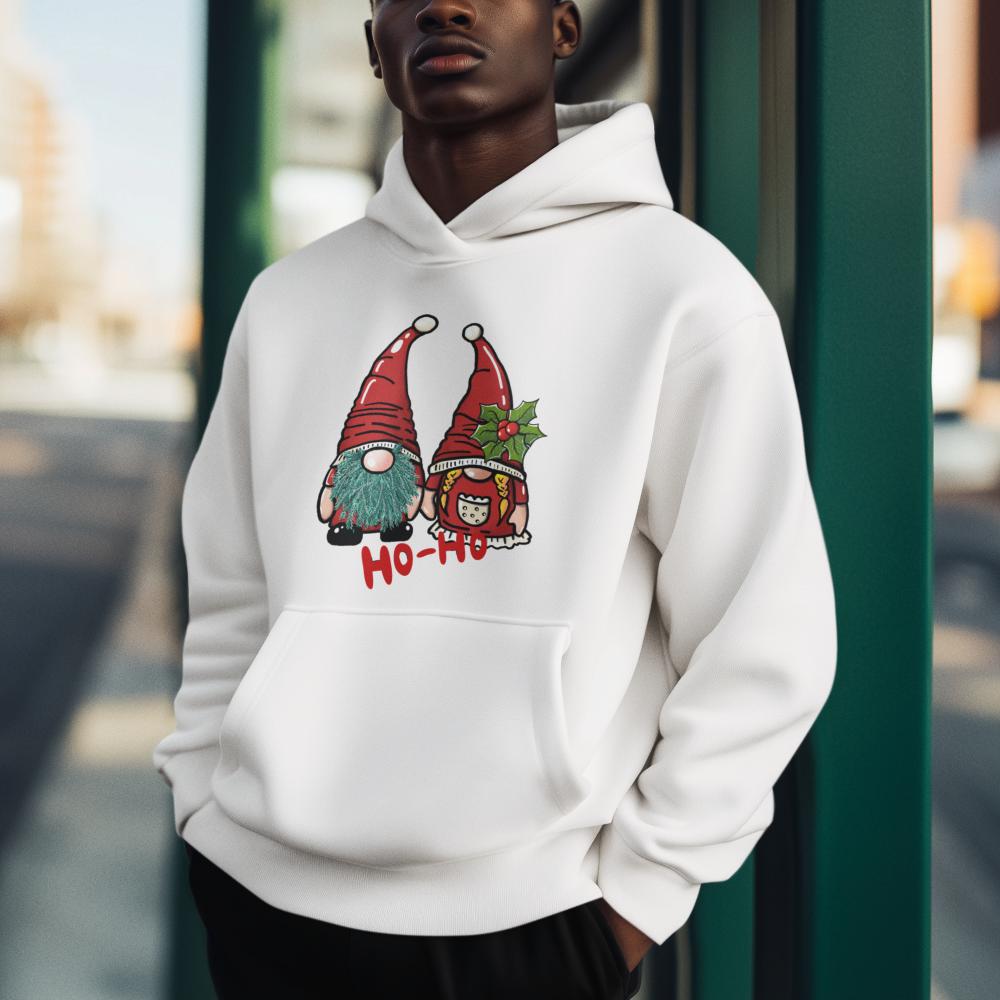 Men's Christmas Genome Hoodie Sweatshirt White by ZealforTee