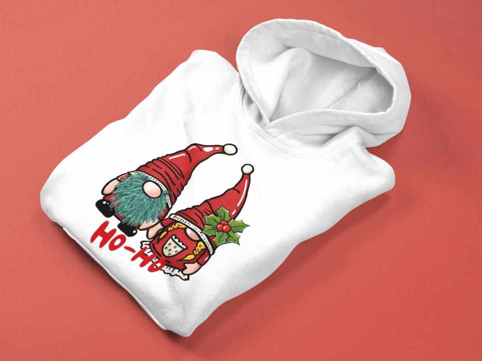 Men's Christmas Genome Hoodie Sweatshirt White by ZealforTee