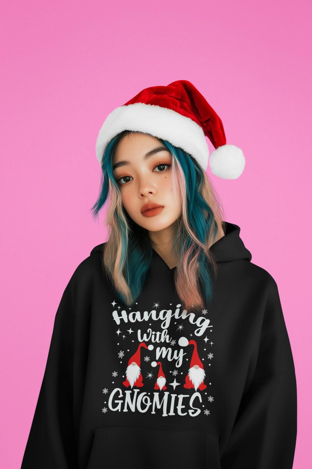 Women's Genome Christmas Hoodies Black by ZealforTee
