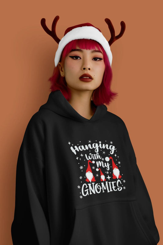 Women's Genome Christmas Hoodies Black by ZealforTee