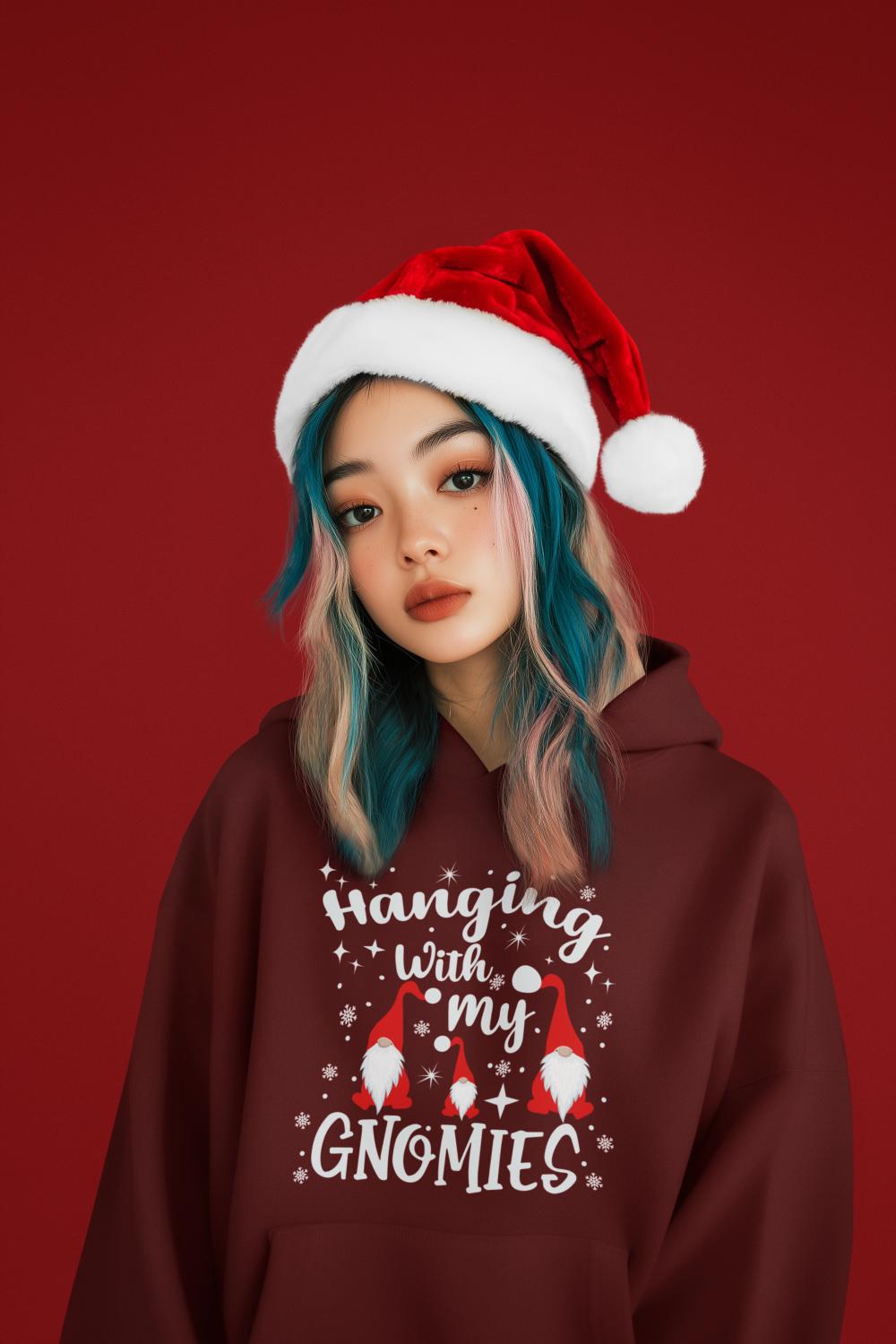 Women's Genome Christmas Hoodies Maroon by ZealforTee