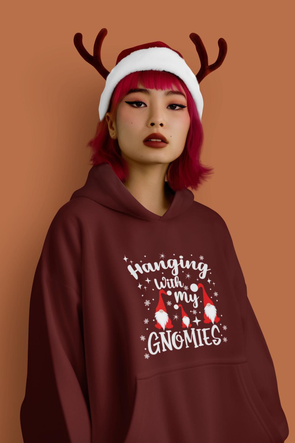 Women's Genome Christmas Hoodies Black by ZealforTee