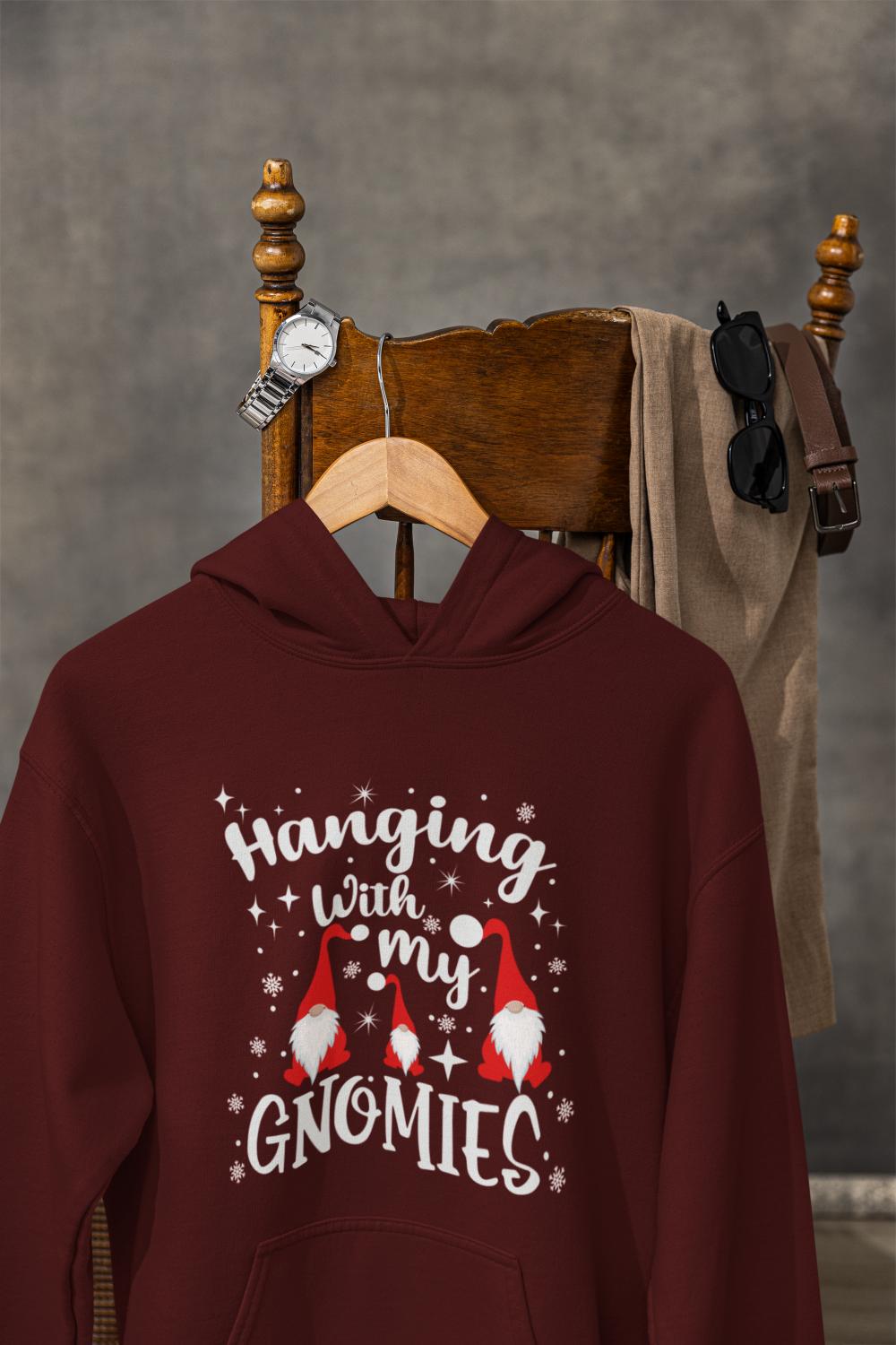 Women's Genome Christmas Hoodies Maroon by ZealforTee
