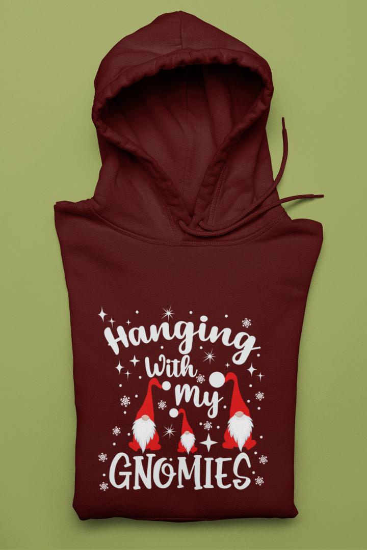 Women's Genome Christmas Hoodies Maroon by ZealforTee