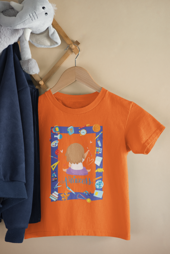 Kid's Princess Unisex T-shirt Iris Lavender by ZealforTee