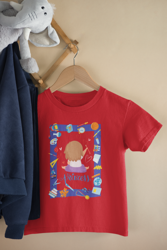 Kid's Princess Unisex T-shirt Liril Green by ZealforTee