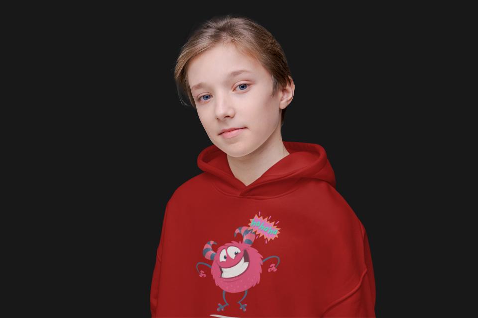 Christmas Laughing Hoodie Black by ZealforTee