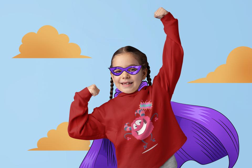 Christmas Laughing Hoodie Red by ZealforTee