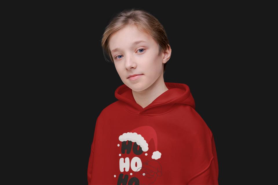 Christmas Santa Hoodie 7Yrs by ZealforTee
