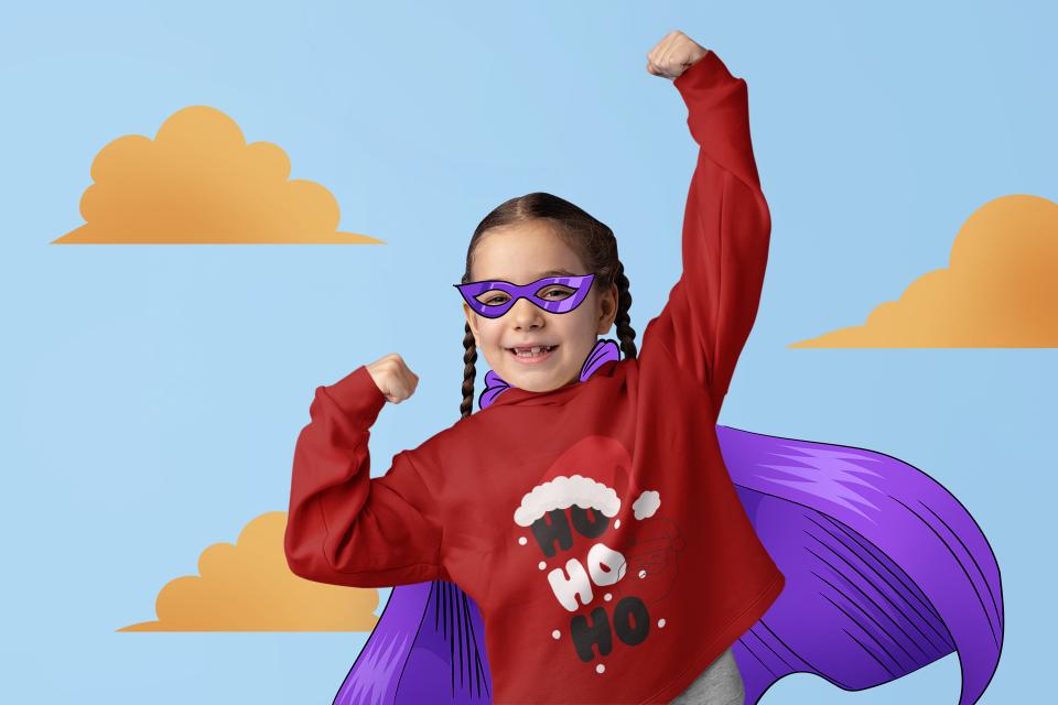 Christmas Santa Hoodie 9Yrs by ZealforTee