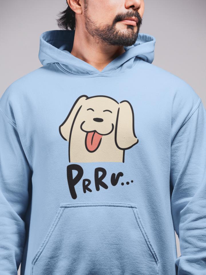 Men's Purr Hoodie Sweatshirt Mustard Yellow by ZealforTee