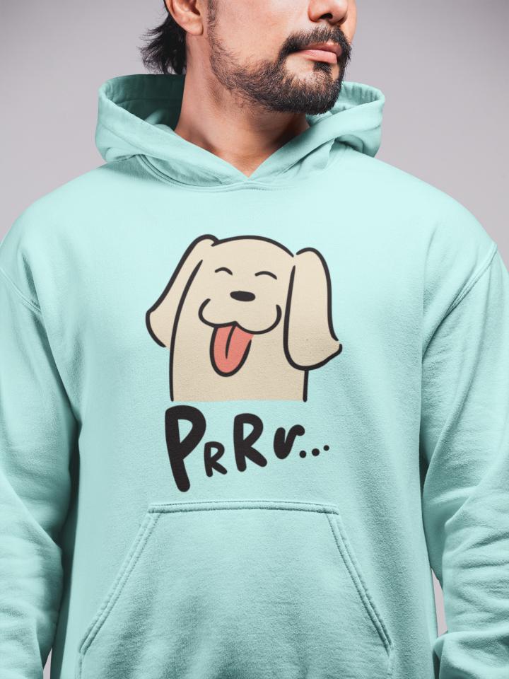 Men's Purr Hoodie Sweatshirt Mustard Yellow by ZealforTee