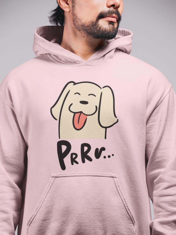 Men's Purr Hoodie Sweatshirt Maroon by ZealforTee