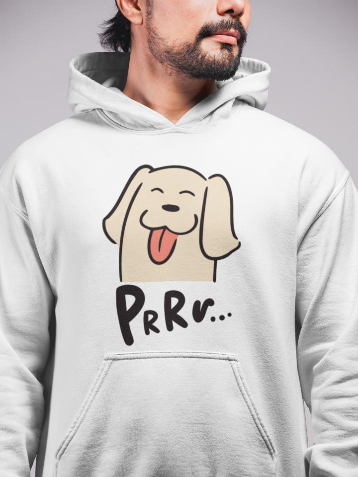 Men's Purr Hoodie Sweatshirt Mustard Yellow by ZealforTee