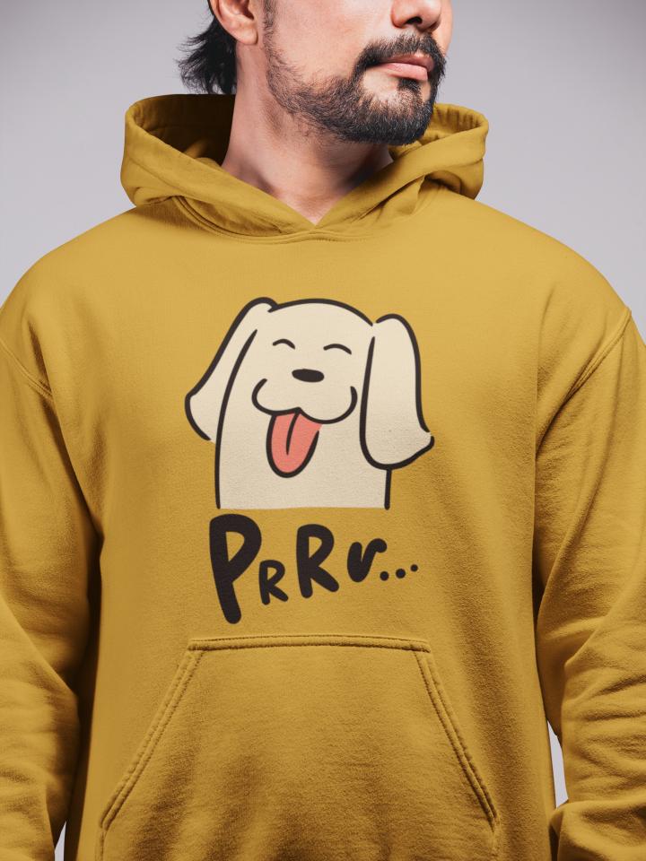 Men's Purr Hoodie Sweatshirt Red by ZealforTee