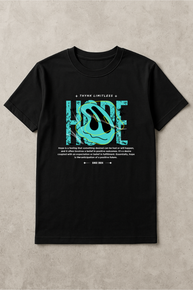 Hope T-Shirt Black by ZealforTee