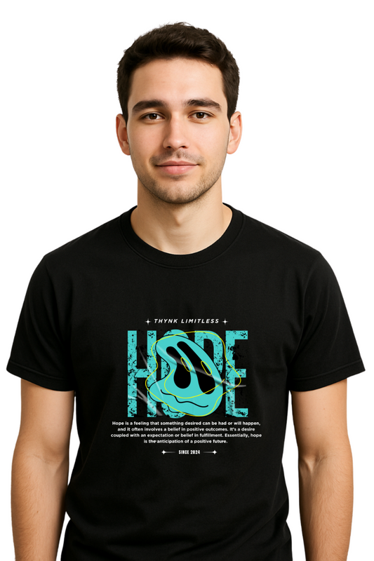 Men Hope T-Shirt - Black by ZealforTee