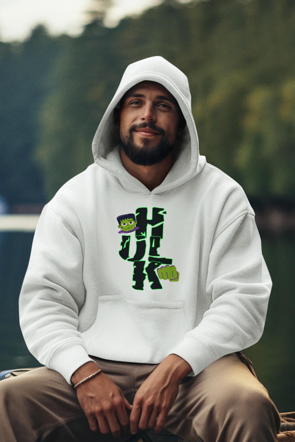 Men's Hulk Hoodie Sweatshirt XS by ZealforTee
