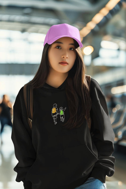 Women Siblings Hoodie Sweatshirt S by ZealforTee