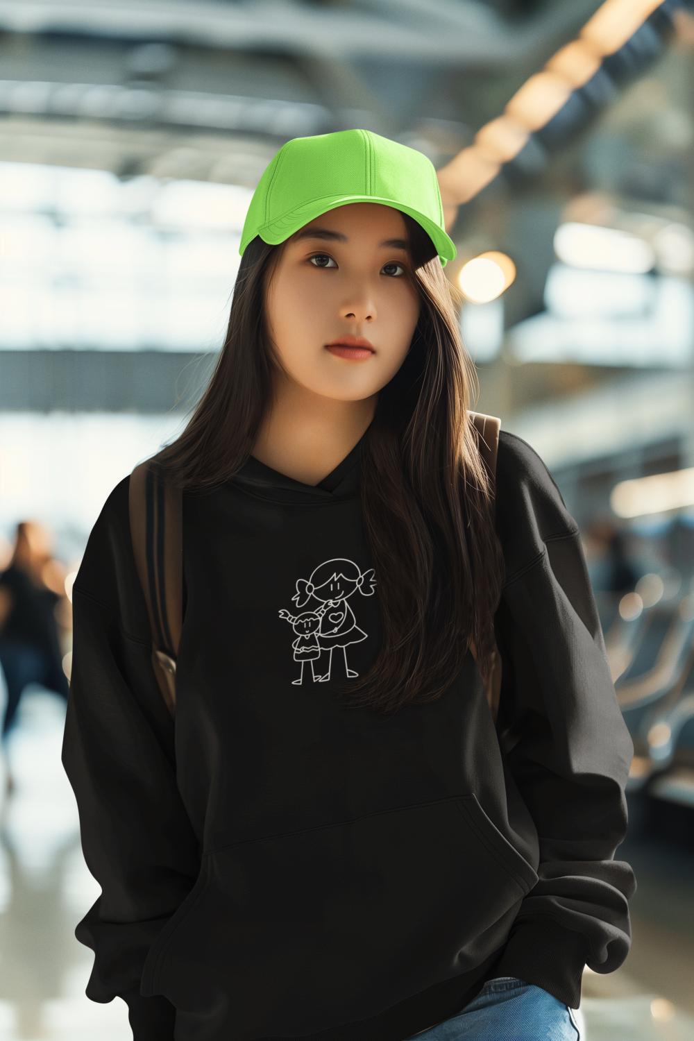 Women Sister Love Hoodie Sweatshirt S by ZealforTee