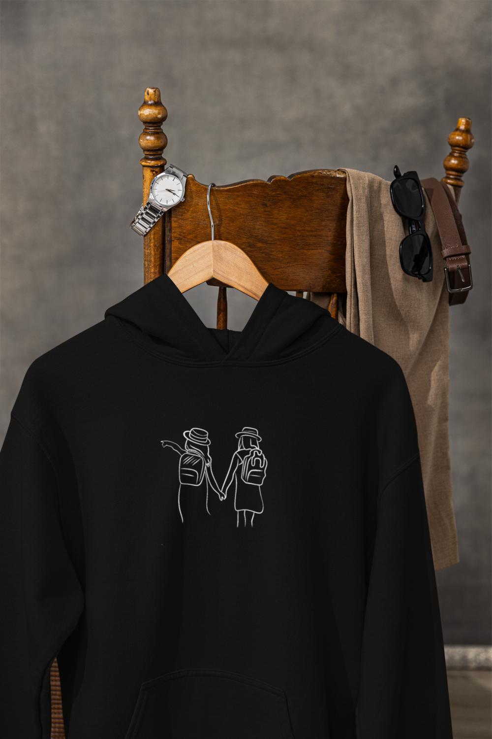 Women Jigra Hoodie Sweatshirt Black by ZealforTee