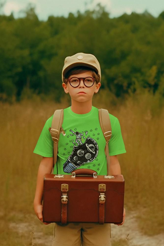 Kid's Unisex Astronaut T-shirt Sky Blue by ZealforTee