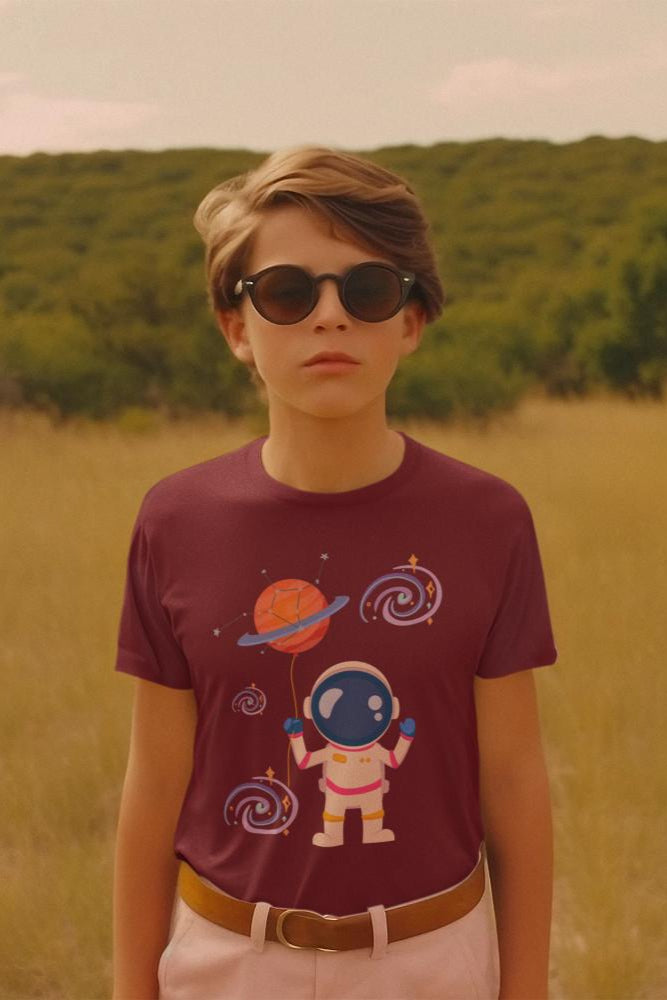 Kid's Astronaut Unisex T-shirt Royal Blue by ZealforTee