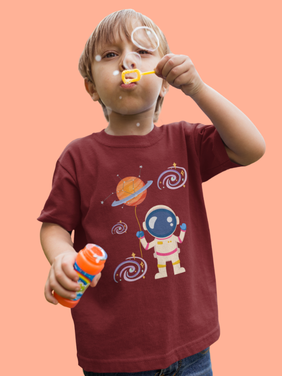 Kid's Astronaut Unisex T-shirt Royal Blue by ZealforTee