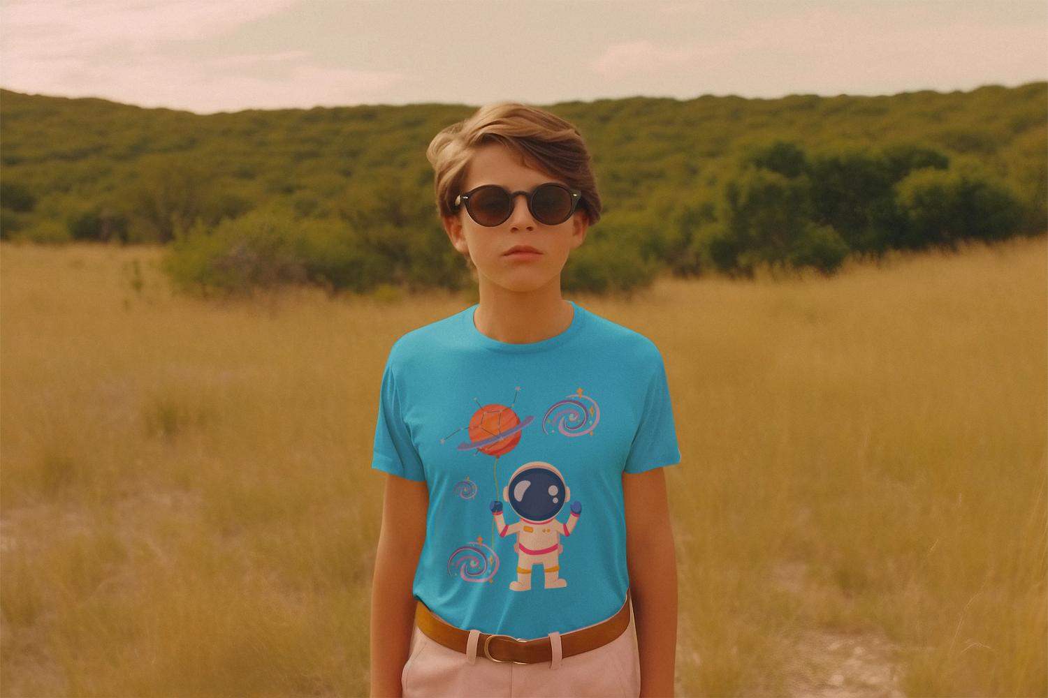 Kid's Astronaut Unisex T-shirt Maroon by ZealforTee