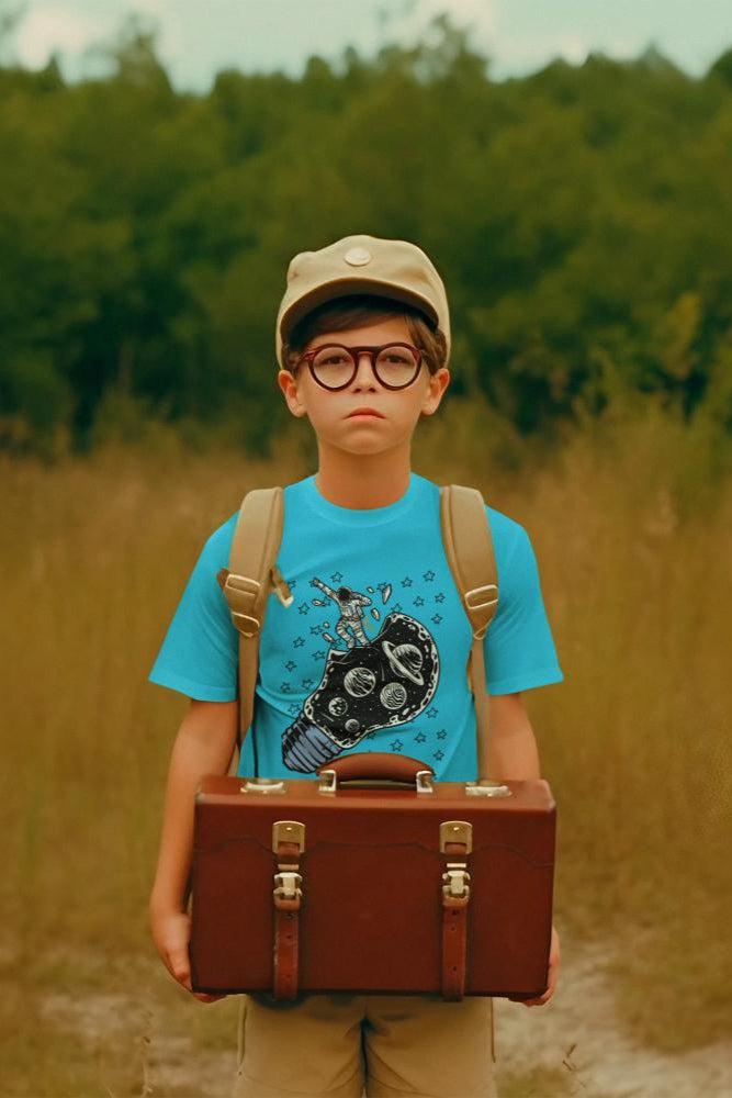 Kid's Unisex Astronaut T-shirt Light Pink by ZealforTee