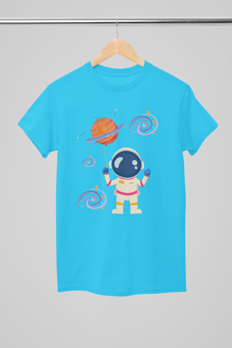 Kid's Astronaut Unisex T-shirt Maroon by ZealforTee