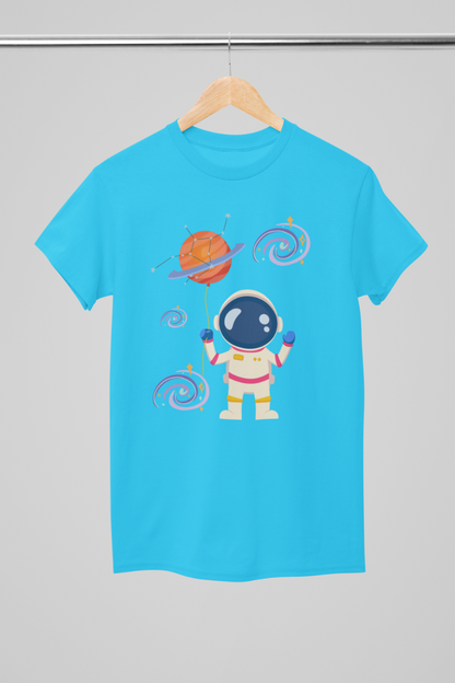 Kid's Astronaut Unisex T-shirt Maroon by ZealforTee