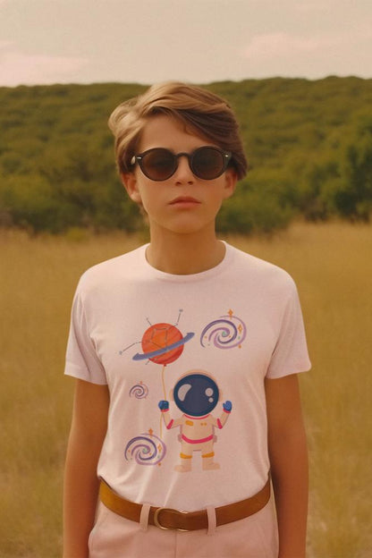 Kid's Astronaut Unisex T-shirt White by ZealforTee