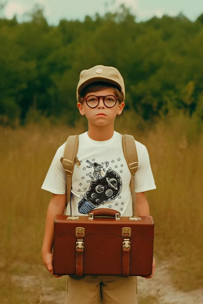 Kid's Unisex Astronaut T-shirt White by ZealforTee