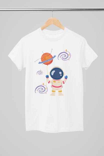 Kid's Astronaut Unisex T-shirt White by ZealforTee