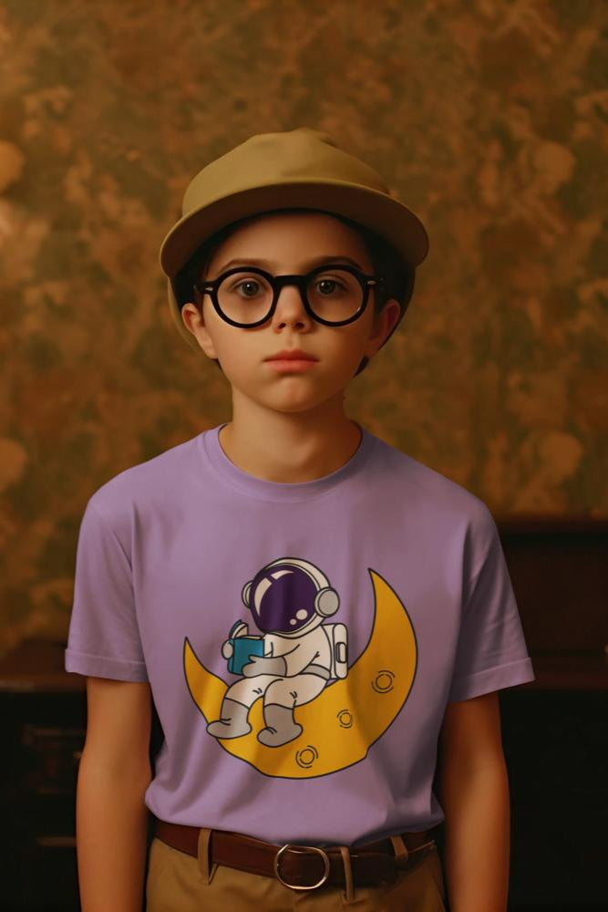 Kid's Cosmonaut Unisex T-shirt Iris Lavender by ZealforTee