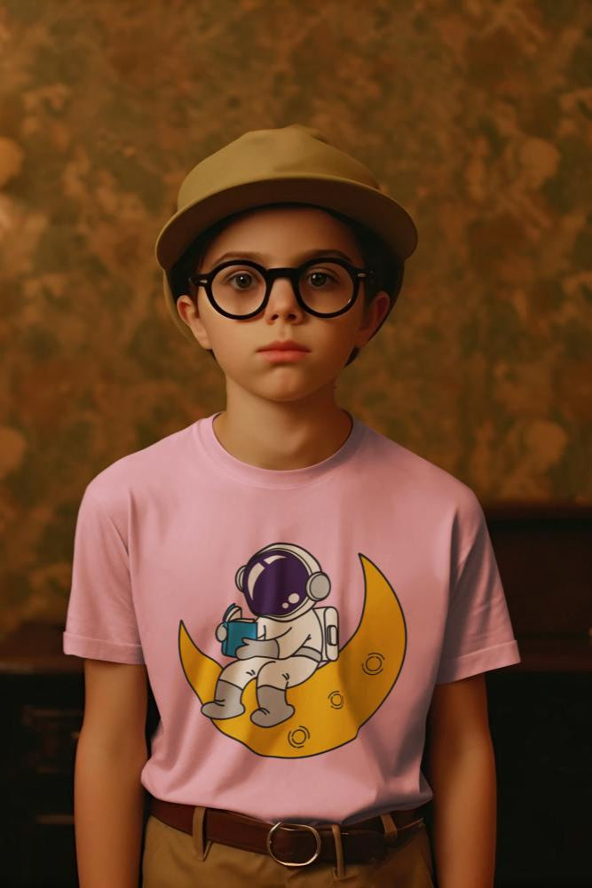 Kid's Cosmonaut Unisex T-shirt Light Pink by ZealforTee