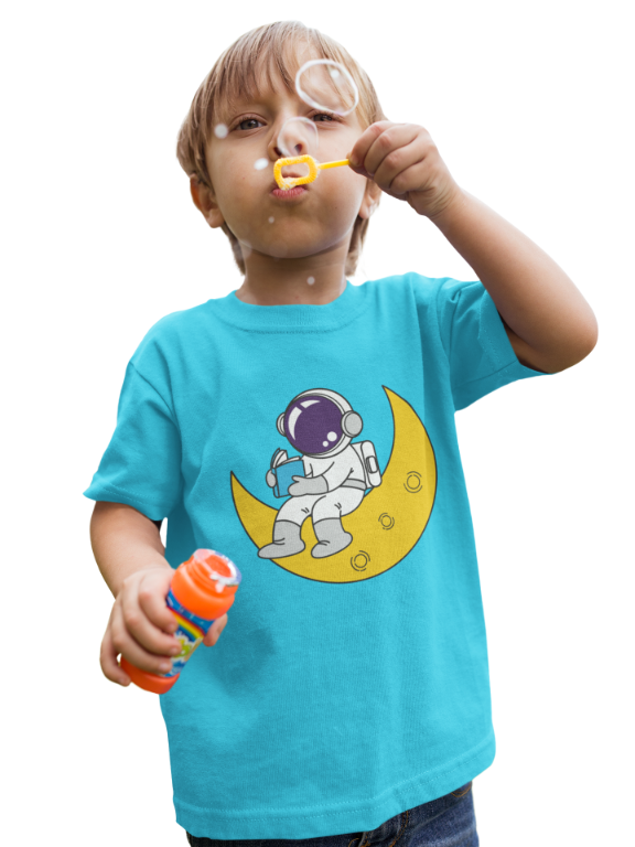 Kid's Cosmonaut Unisex T-shirt Butter Yellow by ZealforTee