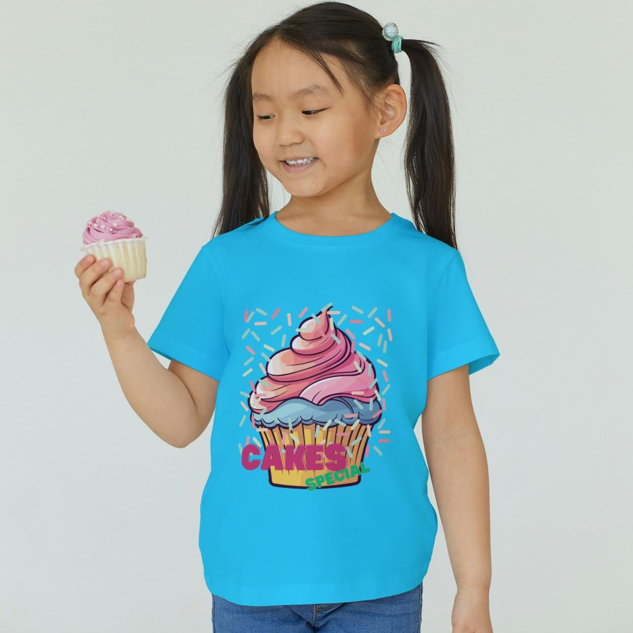 Kids Cakes and Special Unisex T-shirt Sky Blue by ZealforTee