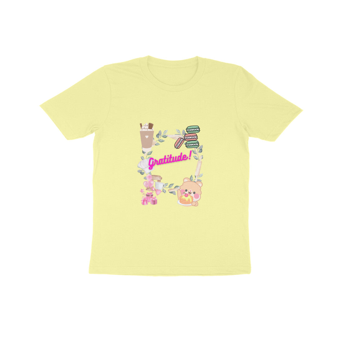 Kids Gratitude Unisex T-shirt White by ZealforTee