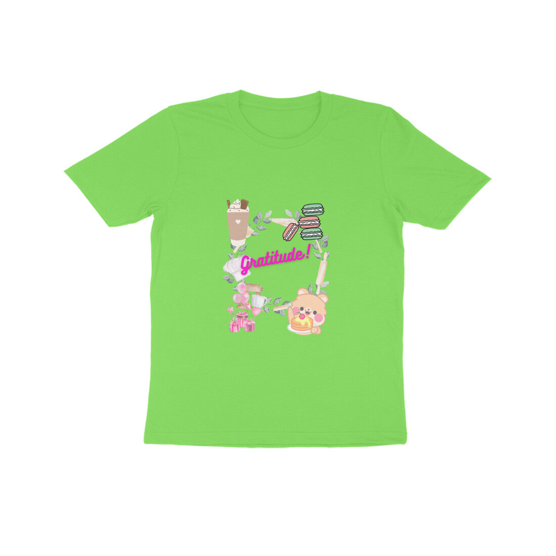 Kids Gratitude Unisex T-shirt Sky Blue by ZealforTee