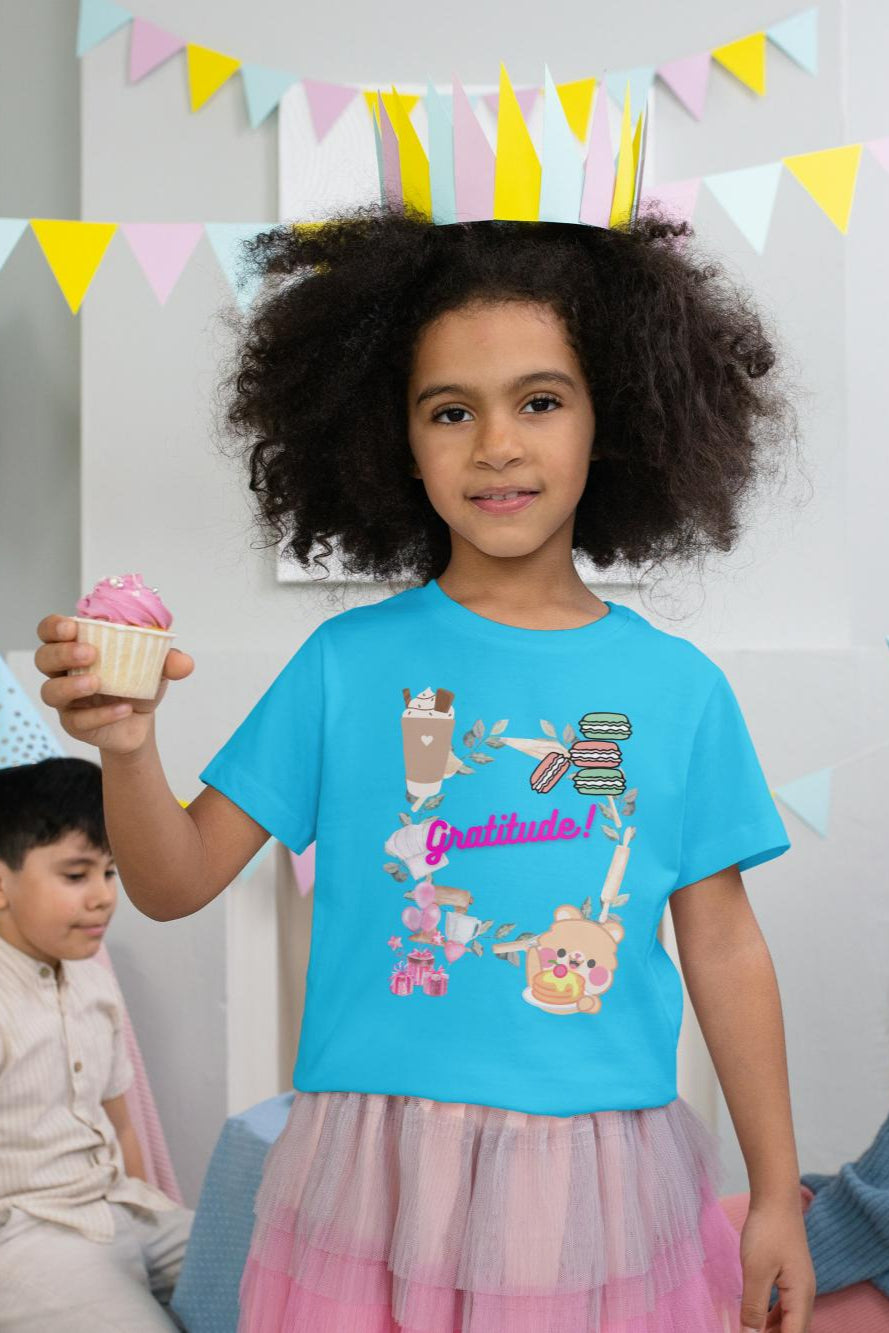 Kids Gratitude Unisex T-shirt Butter Yellow by ZealforTee