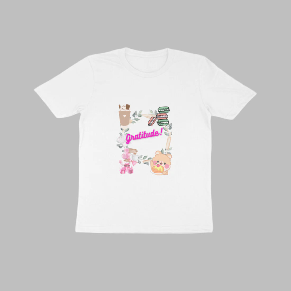 Kids Gratitude Unisex T-shirt Sky Blue by ZealforTee