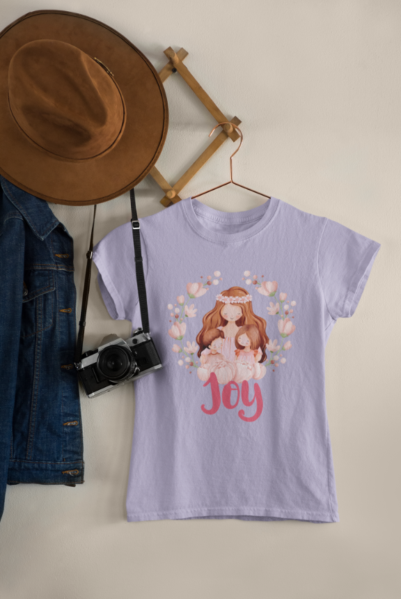 Kid's Mama Joy Unisex T-shirt Lavender by ZealforTee